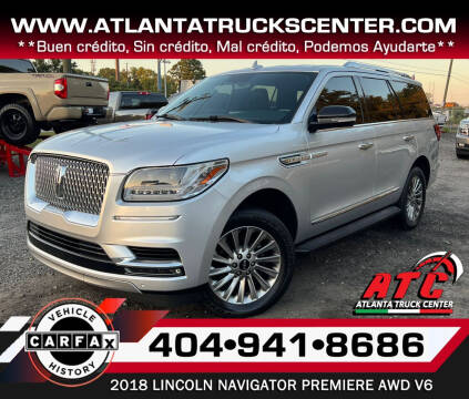 2018 Lincoln Navigator for sale at ATLANTA TRUCK CENTER LLC in Doraville GA