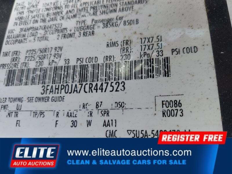 2012 Ford Fusion SEL