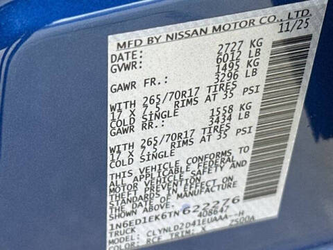 2026 Nissan Frontier PRO-4X