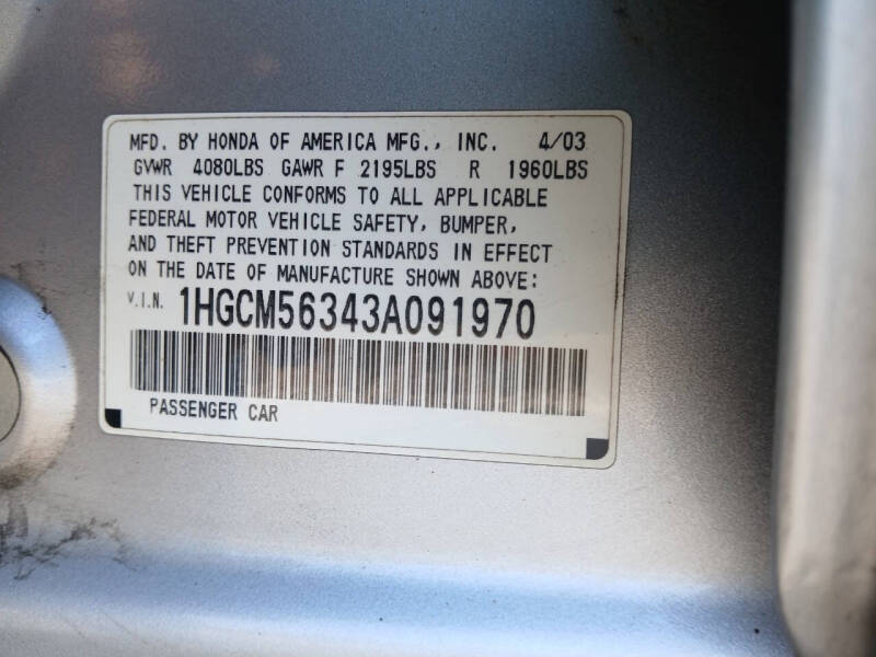 2003 Honda Accord LX