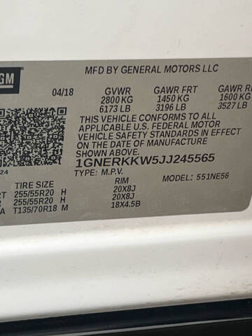 2018 Chevrolet Traverse Premier