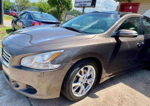 2012 Nissan Maxima for sale at Total Auto Services in Houston TX