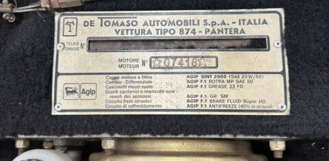 1986 De Tomaso Pantera