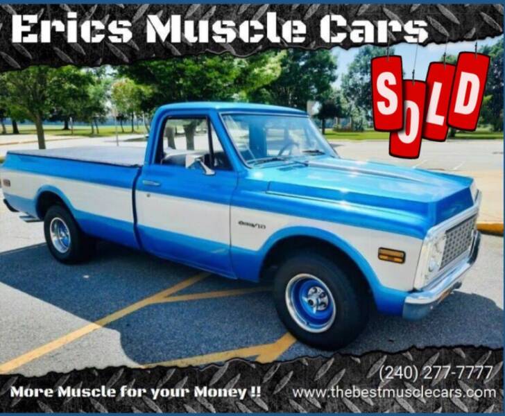 1972 Chevrolet C/K 10 Series for sale at Erics Muscle Cars in Clarksburg MD