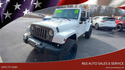 2015 Jeep Wrangler Unlimited for sale at R&S Auto Sales & SERVICE in Linden PA