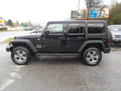 2015 Jeep Wrangler Unlimited for sale at EAST MAIN AUTO SALES in Sylva NC