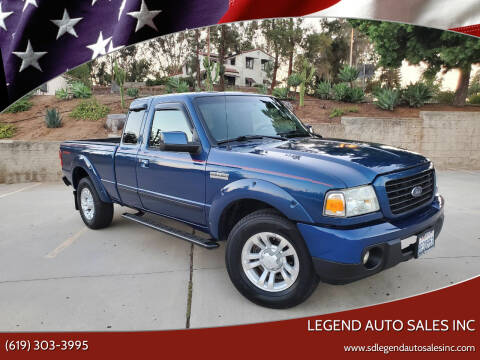 2008 Ford Ranger for sale at Legend Auto Sales Inc in Lemon Grove CA