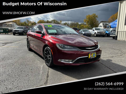 2015 Chrysler 200 for sale at Budget Motors of Wisconsin in Racine WI