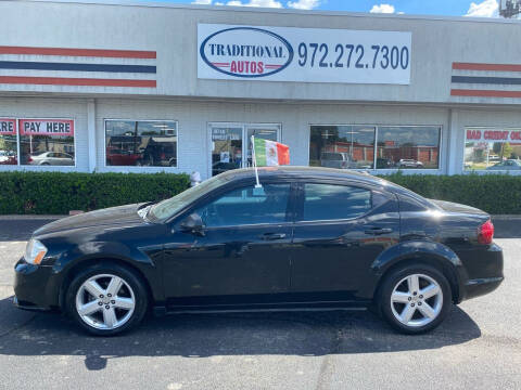 2013 Dodge Avenger for sale at Traditional Autos in Dallas TX