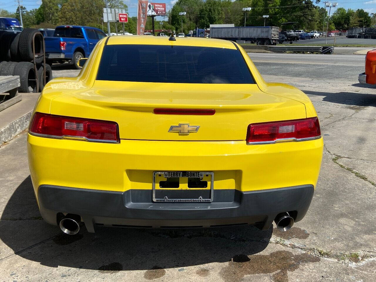 Yellow 2015 Chevrolet Camaro LS LS 2dr Coupe w/2LS 8