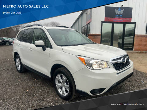 2016 Subaru Forester for sale at METRO AUTO SALES LLC in Lino Lakes MN