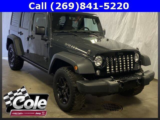 2017 Jeep Wrangler Unlimited for sale at COLE Automotive in Kalamazoo MI