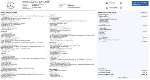 2017 Mercedes-Benz GLA GLA 250