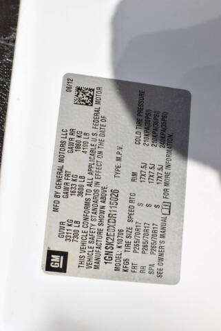 2013 Chevrolet Tahoe Special Service