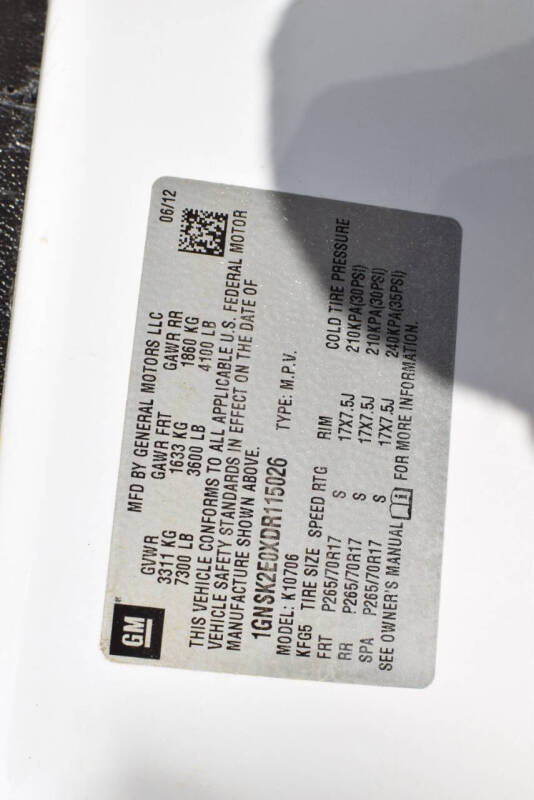 2013 Chevrolet Tahoe Special Service