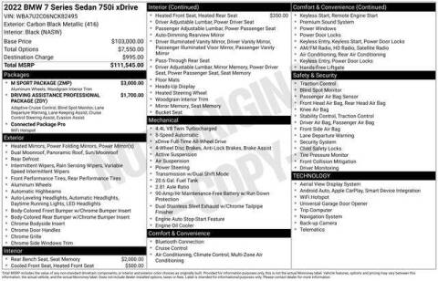 2022 BMW 7 Series 750i xDrive