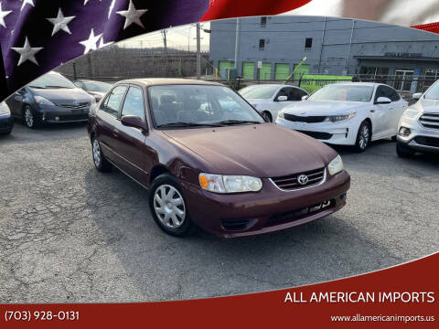 2001 Toyota Corolla for sale at All American Imports in Alexandria VA