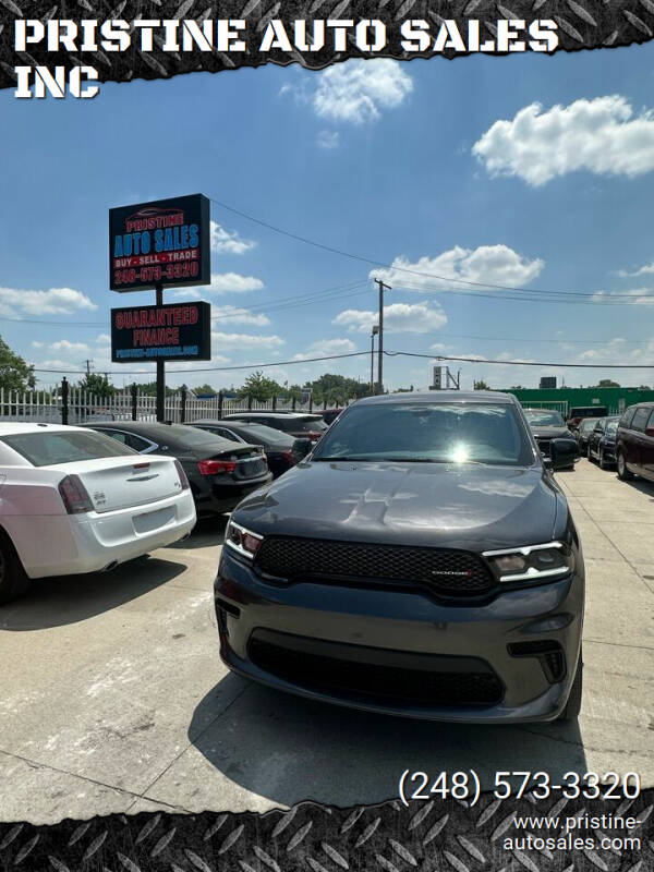 2021 Dodge Durango for sale at PRISTINE AUTO SALES INC in Pontiac MI