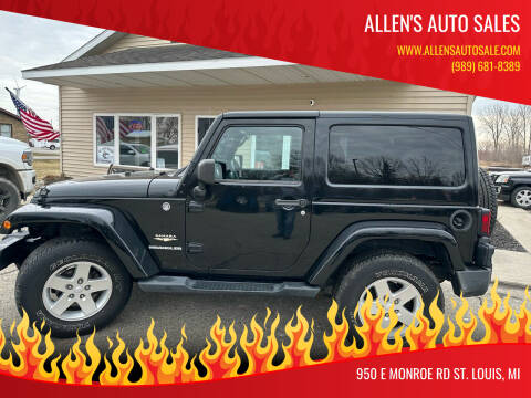 2012 Jeep Wrangler for sale at Allen's Auto Sales in Saint Louis MI