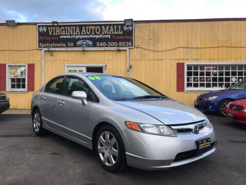 2008 Honda Civic for sale at Virginia Auto Mall in Woodford VA