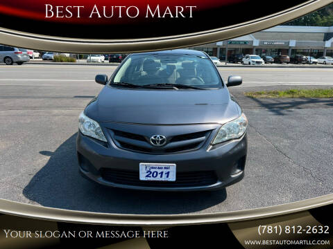 2011 Toyota Corolla for sale at Best Auto Mart in Weymouth MA
