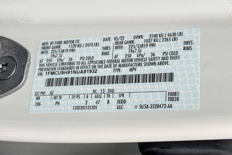 2022 Ford Escape SEL