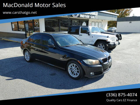 2010 BMW 3 Series for sale at MacDonald Motor Sales in High Point NC