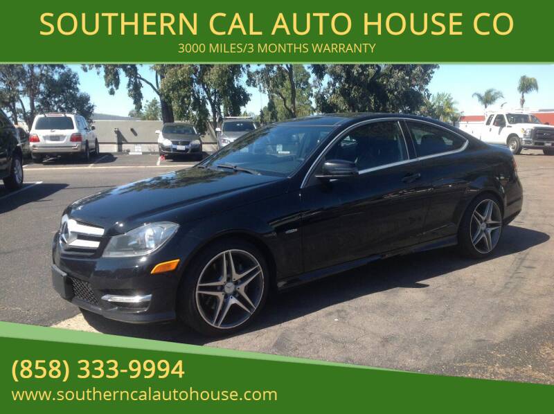 2012 Mercedes-Benz C-Class for sale at SOUTHERN CAL AUTO HOUSE in San Diego CA