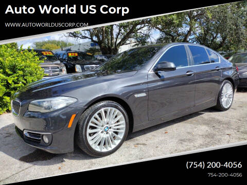 2014 BMW 5 Series for sale at Auto World US Corp in Plantation FL