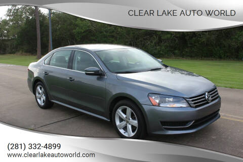 2013 Volkswagen Passat for sale at Clear Lake Auto World in League City TX