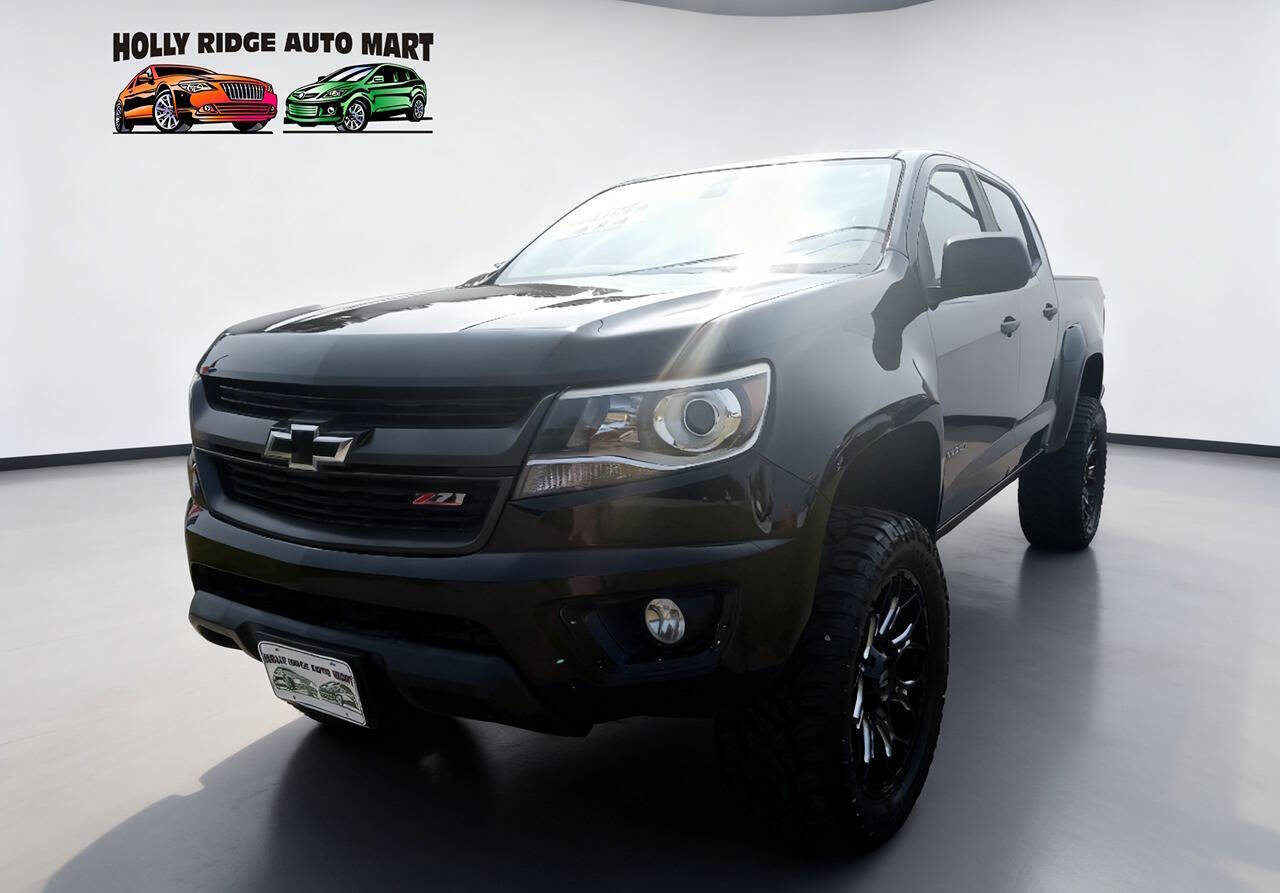 Black 2015 Chevrolet Colorado Pickup Truck Four-Wheel Drive 6-Speed Automatic