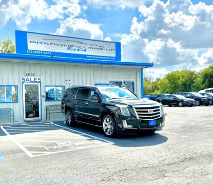 2017 Cadillac Escalade ESV for sale at Preowned Cars of SA in San Antonio TX