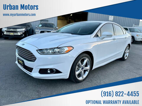 2016 Ford Fusion for sale at Urban Motors in Sacramento CA