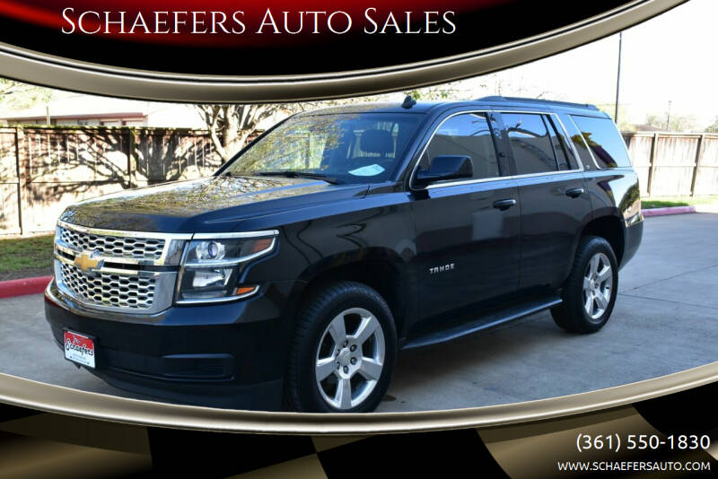 2015 Chevrolet Tahoe for sale at Schaefers Auto Sales in Victoria TX