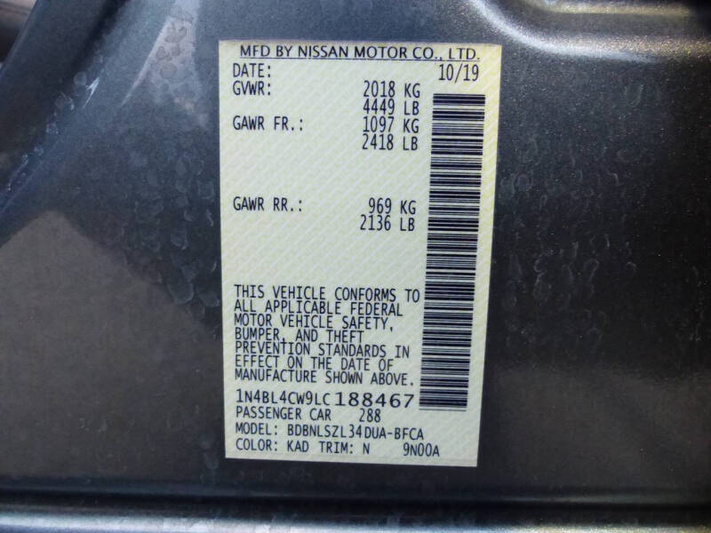 2020 Nissan Altima 2.5 SR