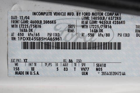 2005 Ford E-Series E-450 SD