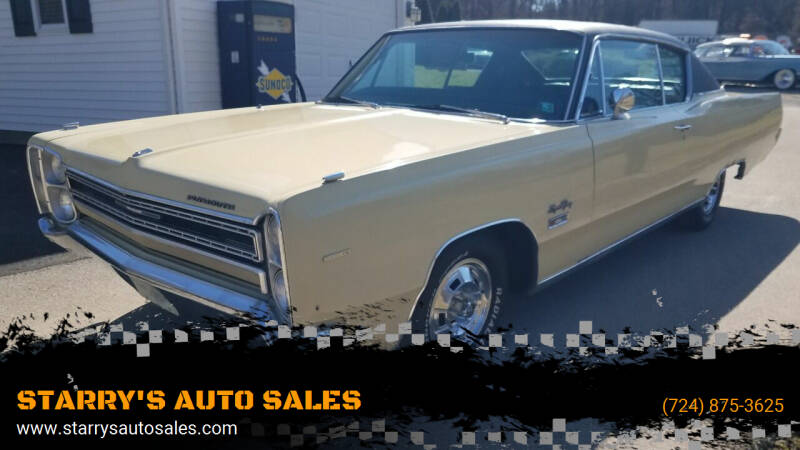 1968 Plymouth Sport Fury for sale at STARRY'S AUTO SALES in New Alexandria PA