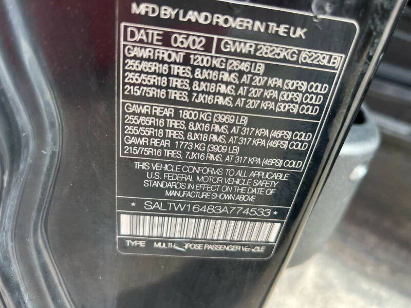 2003 Land Rover Discovery SE