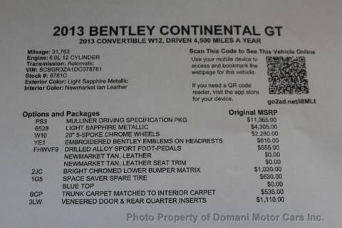 2013 Bentley Continental GT