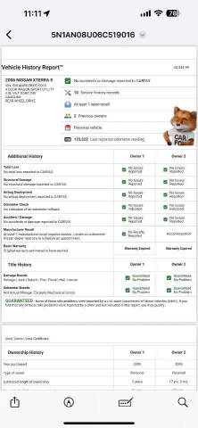 2006 Nissan Xterra S