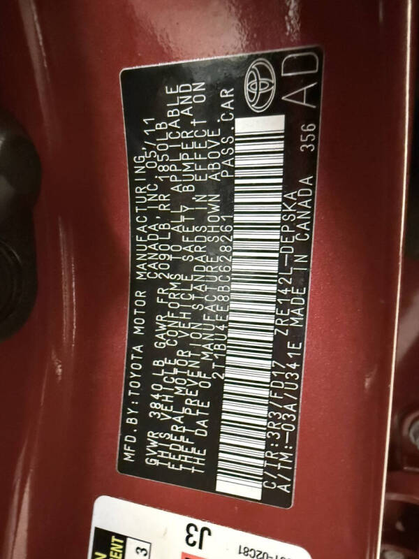 2011 Toyota Corolla S