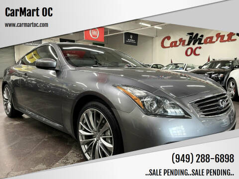 2011 Infiniti G37 Coupe for sale at CarMart OC in Costa Mesa CA