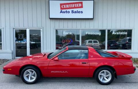 1989 Pontiac Firebird for sale at Certified Auto Sales in Des Moines IA