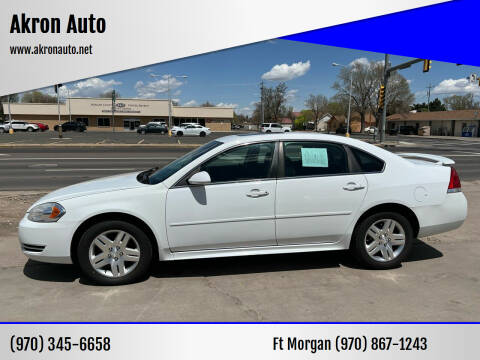 2012 Chevrolet Impala for sale at Akron Auto - Fort Morgan in Fort Morgan CO