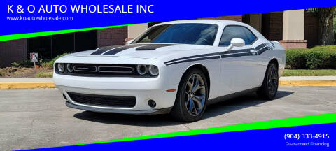 2016 Dodge Challenger for sale at K & O AUTO WHOLESALE INC in Jacksonville FL