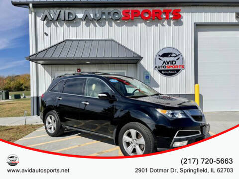 2010 Acura MDX for sale at AVID AUTOSPORTS in Springfield IL