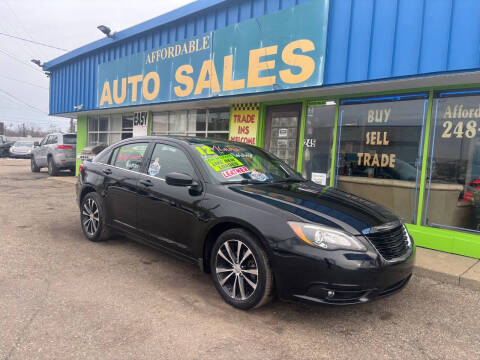 2012 Chrysler 200 for sale at Affordable Auto Sales of Michigan in Pontiac MI