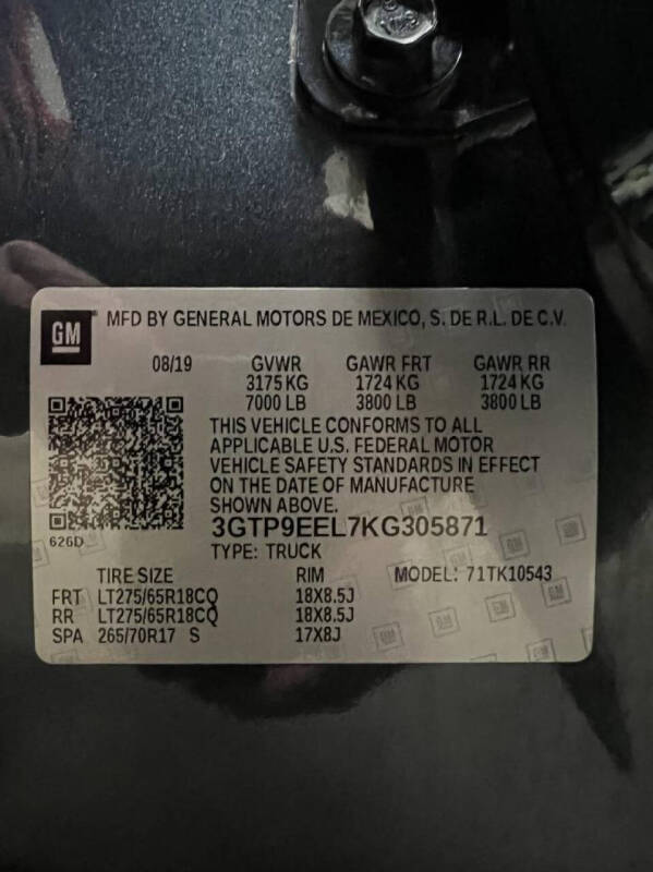 2019 GMC Sierra 1500