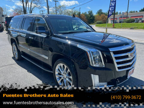 2019 Cadillac Escalade ESV for sale at Fuentes Brothers Auto Sales in Jessup MD