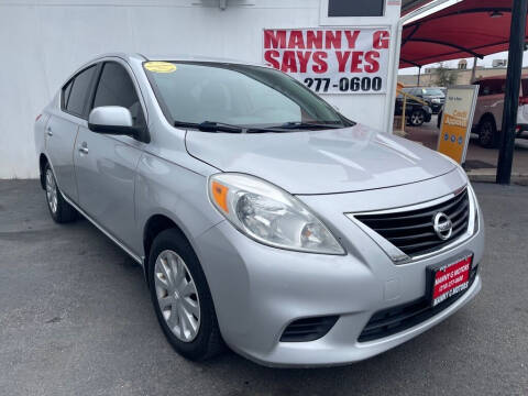2013 Nissan Versa for sale at Manny G Motors in San Antonio TX